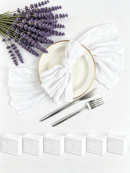 6pcs Cotton Linen Cloth Napkin,50 * 50cm